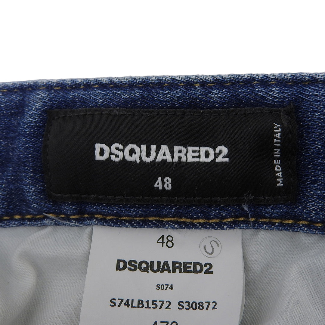 Great DSQUARED2 Denim pants Super Twinky Jean leather patch, mens 48 S74LB1572