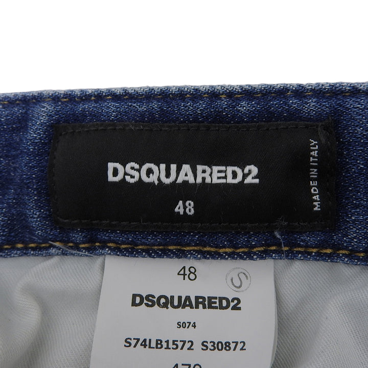 Great DSQUARED2 Denim pants Super Twinky Jean leather patch, mens 48 S74LB1572
