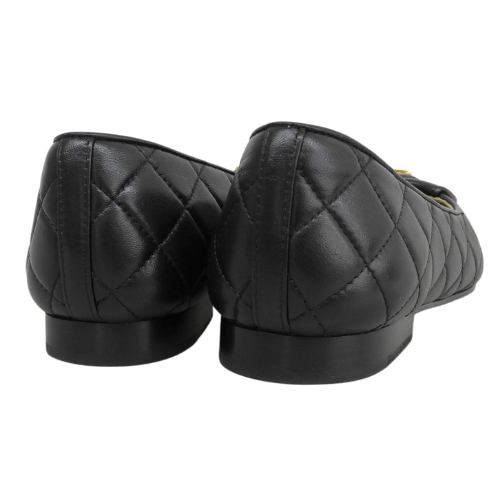 Great CHANEL pumps ballerina black leather Women 35.5 23A G45047