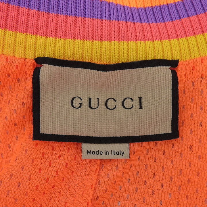 Excellent GUCCI Blouson Jumbo GG Technical Jersey Zip Jacket Navy mens M 701623