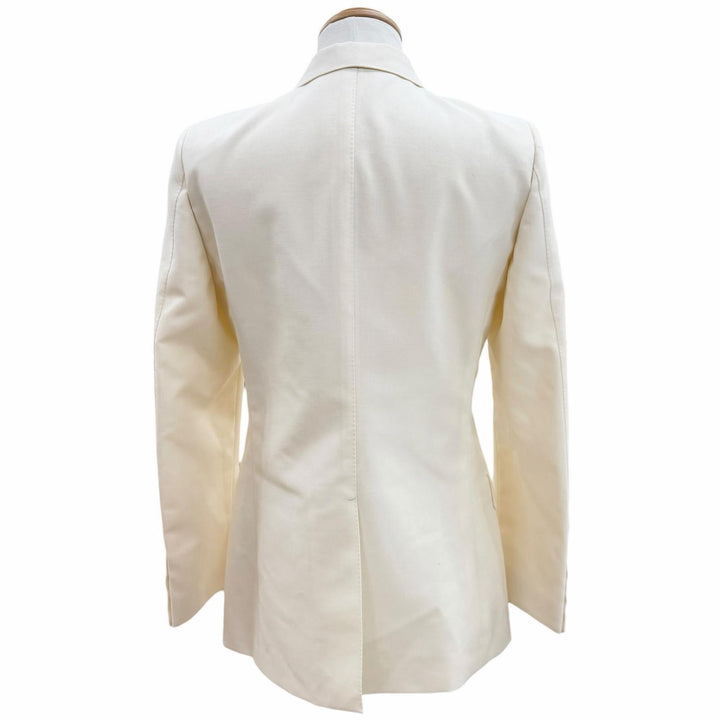 Pristine GUCCI tailored jacket Ivory wool mens 46 721467