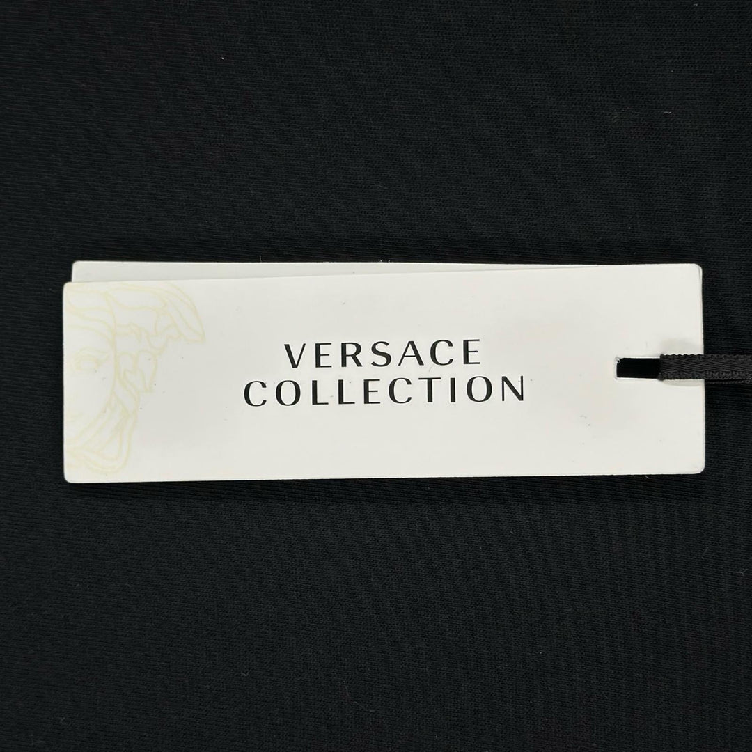 Pristine VERSACE Short sleeve T-shirt Medusa Crewneck black cotton mens L