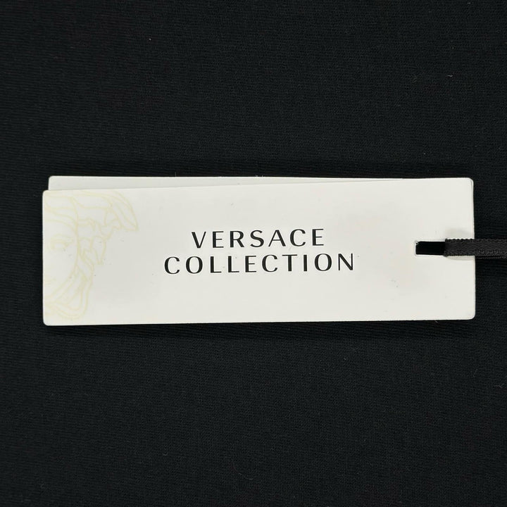 Pristine VERSACE Short sleeve T-shirt Medusa Crewneck black cotton mens L
