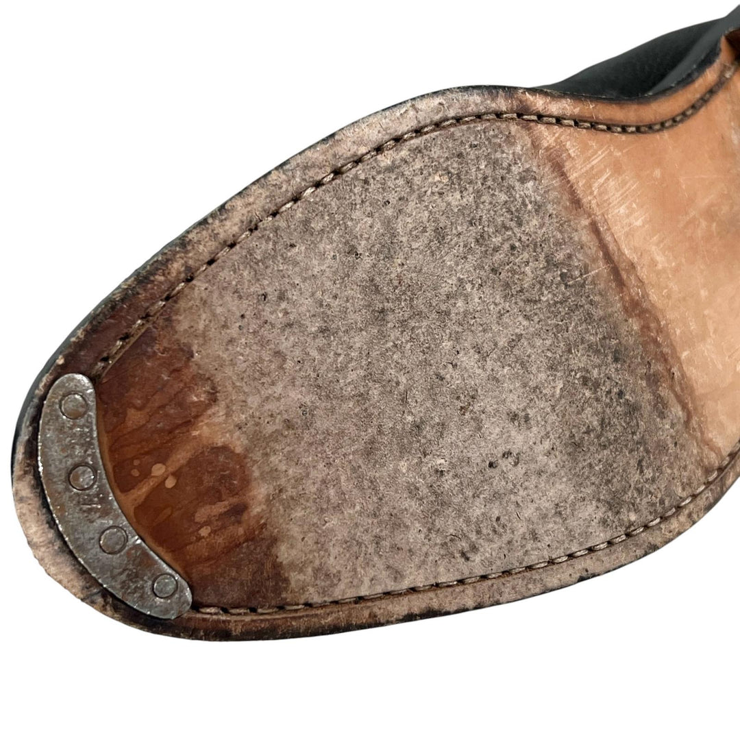 Great THOM BROWNE boots Turkish Roll Chelsea Boots Side Gore black leather mens