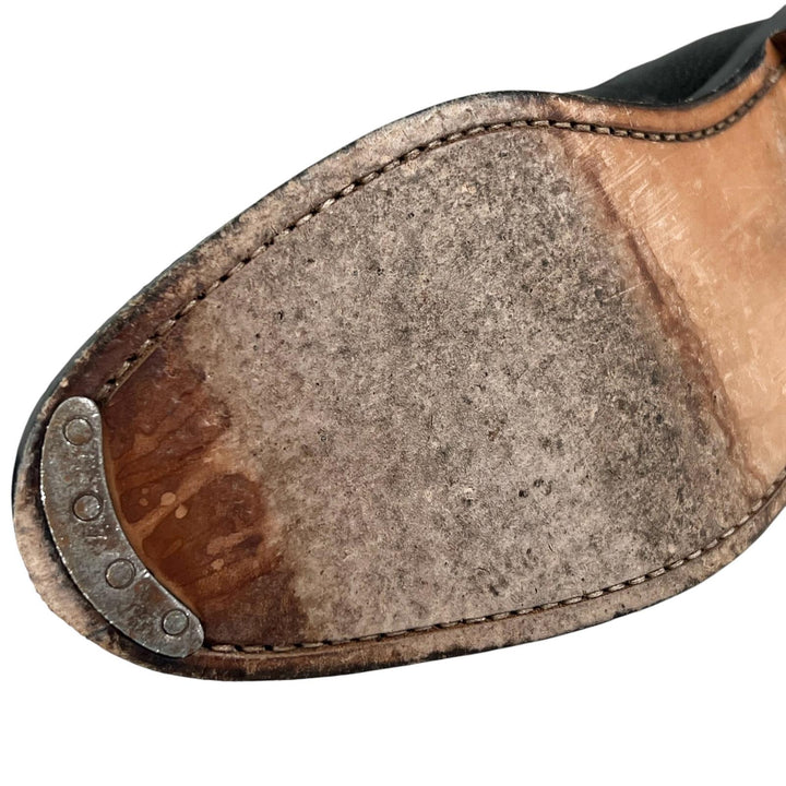 Great THOM BROWNE boots Turkish Roll Chelsea Boots Side Gore black leather mens
