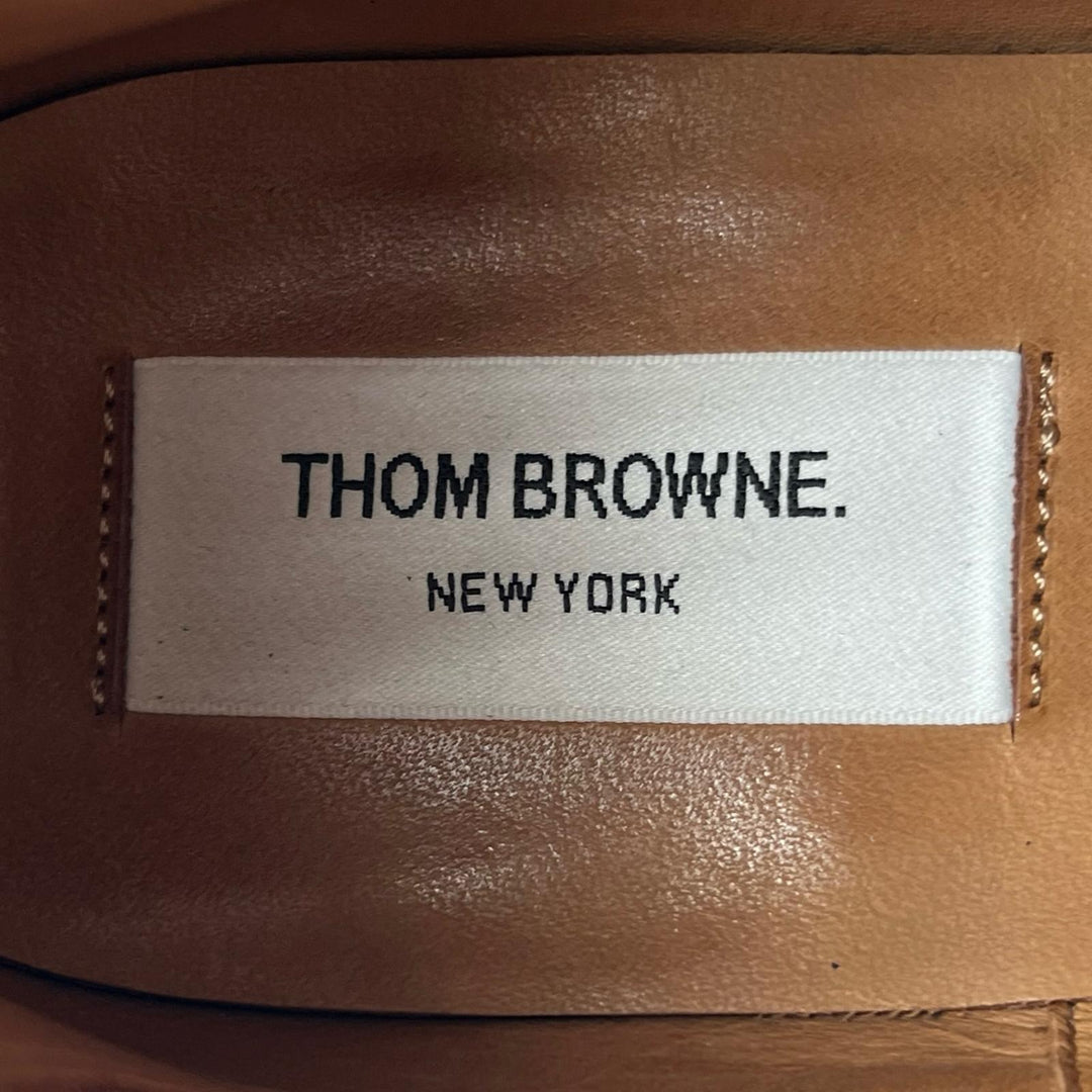 Great THOM BROWNE boots Turkish Roll Chelsea Boots Side Gore black leather mens