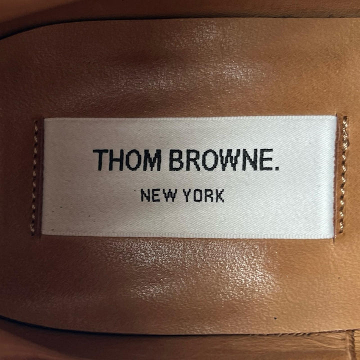 Great THOM BROWNE boots Turkish Roll Chelsea Boots Side Gore black leather mens
