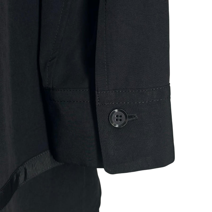 Great Y's one piece Ruffle Ribbon Detail Shirt black Triacetate Women 3