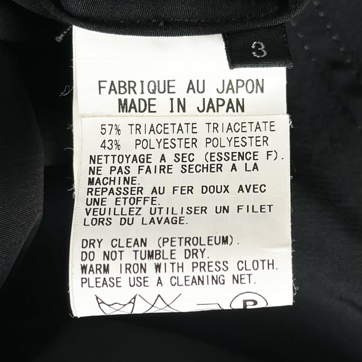 Great Y's one piece Ruffle Ribbon Detail Shirt black Triacetate Women 3