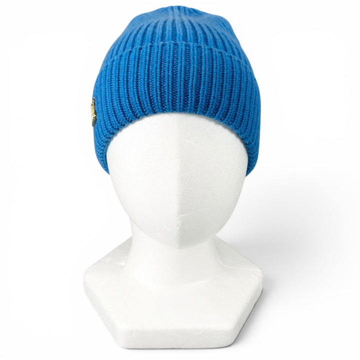 Excellent LOUIS VUITTON Knit cap Beanie LV Spark blue cashmere mens S M94933