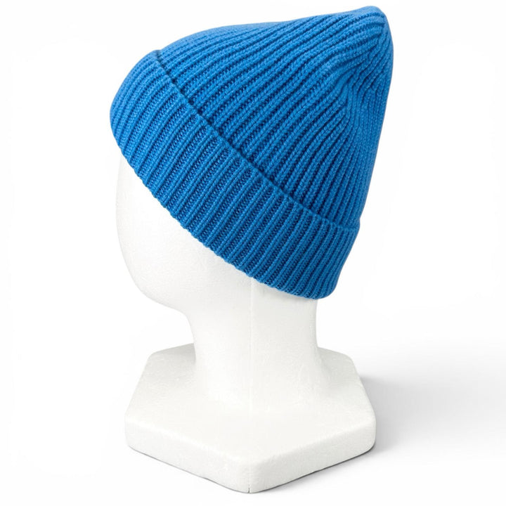 Excellent LOUIS VUITTON Knit cap Beanie LV Spark blue cashmere mens S M94933