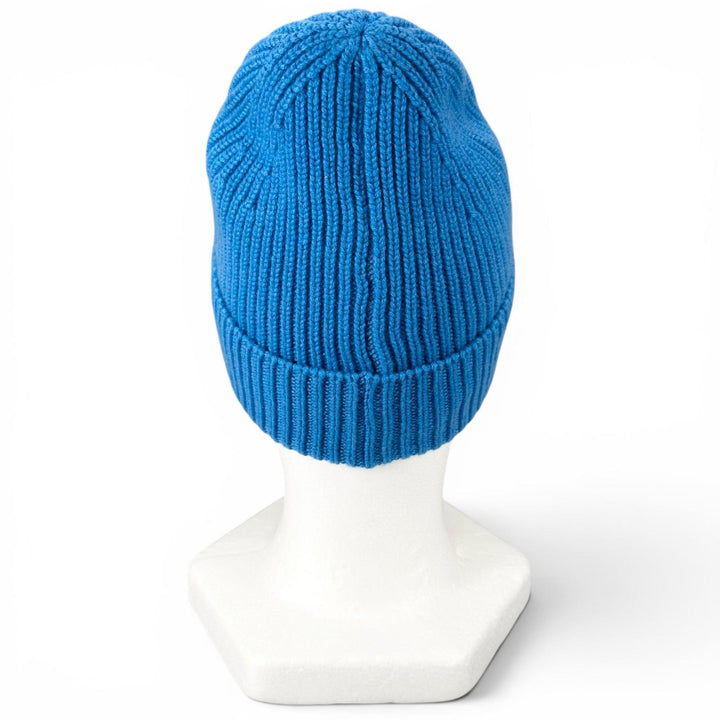 Excellent LOUIS VUITTON Knit cap Beanie LV Spark blue cashmere mens S M94933