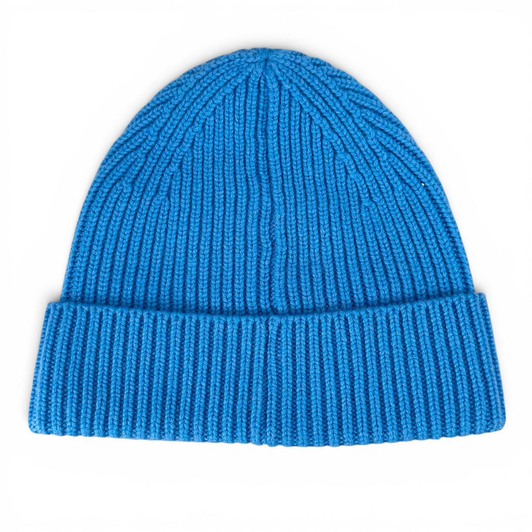 Excellent LOUIS VUITTON Knit cap Beanie LV Spark blue cashmere mens S M94933