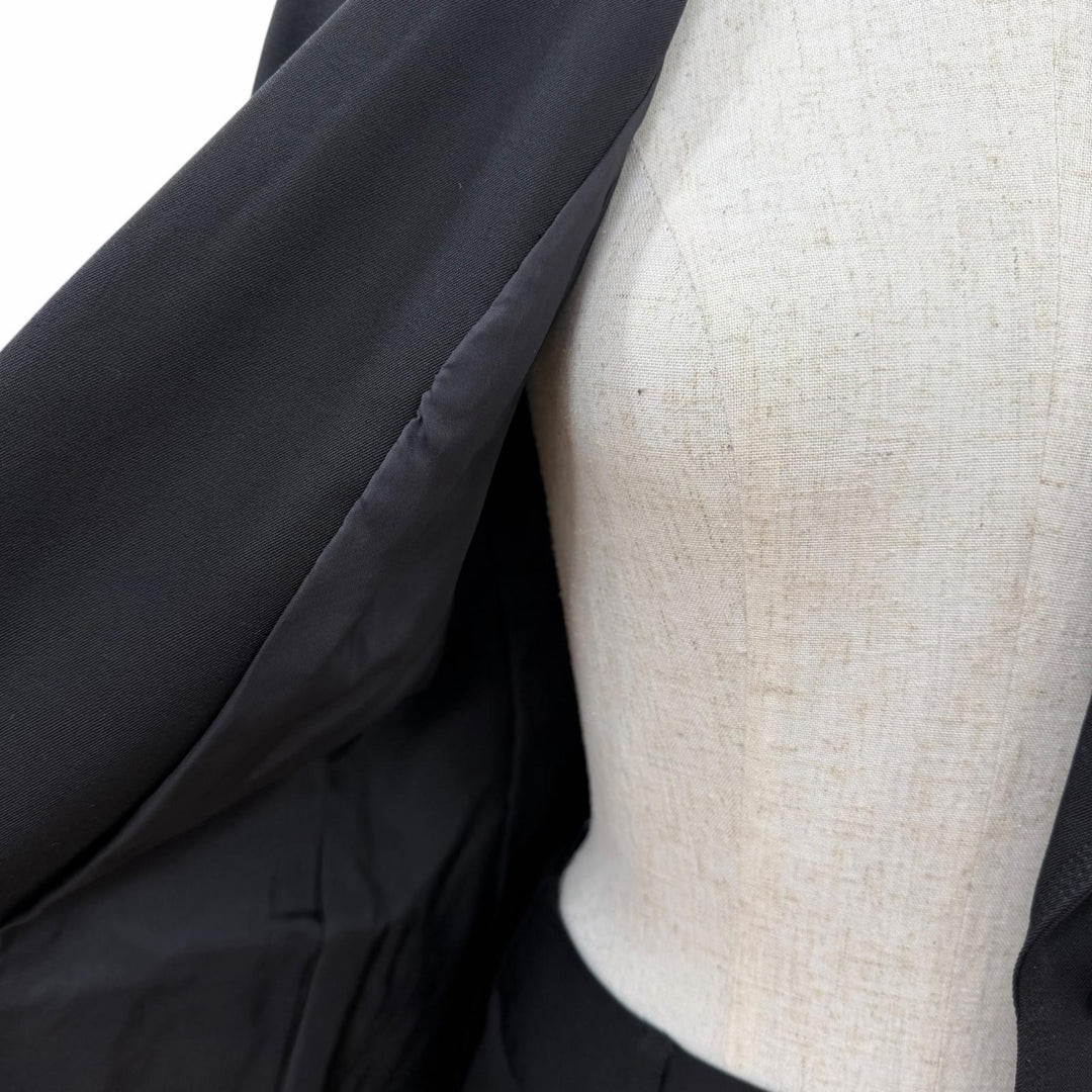 Excellent BURBERRY LONDON suit Jacket and skirt black wool Women