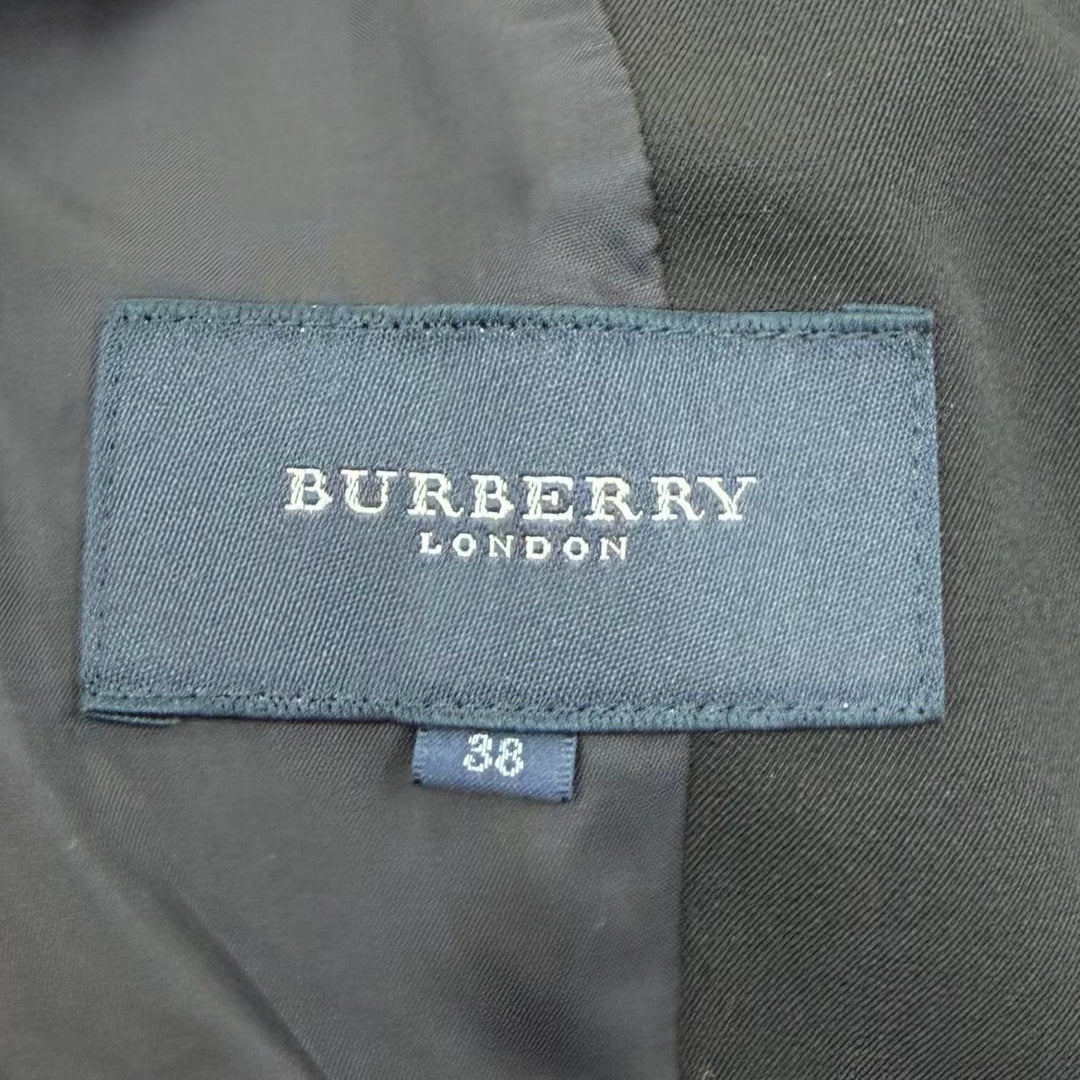 Excellent BURBERRY LONDON suit Jacket and skirt black wool Women