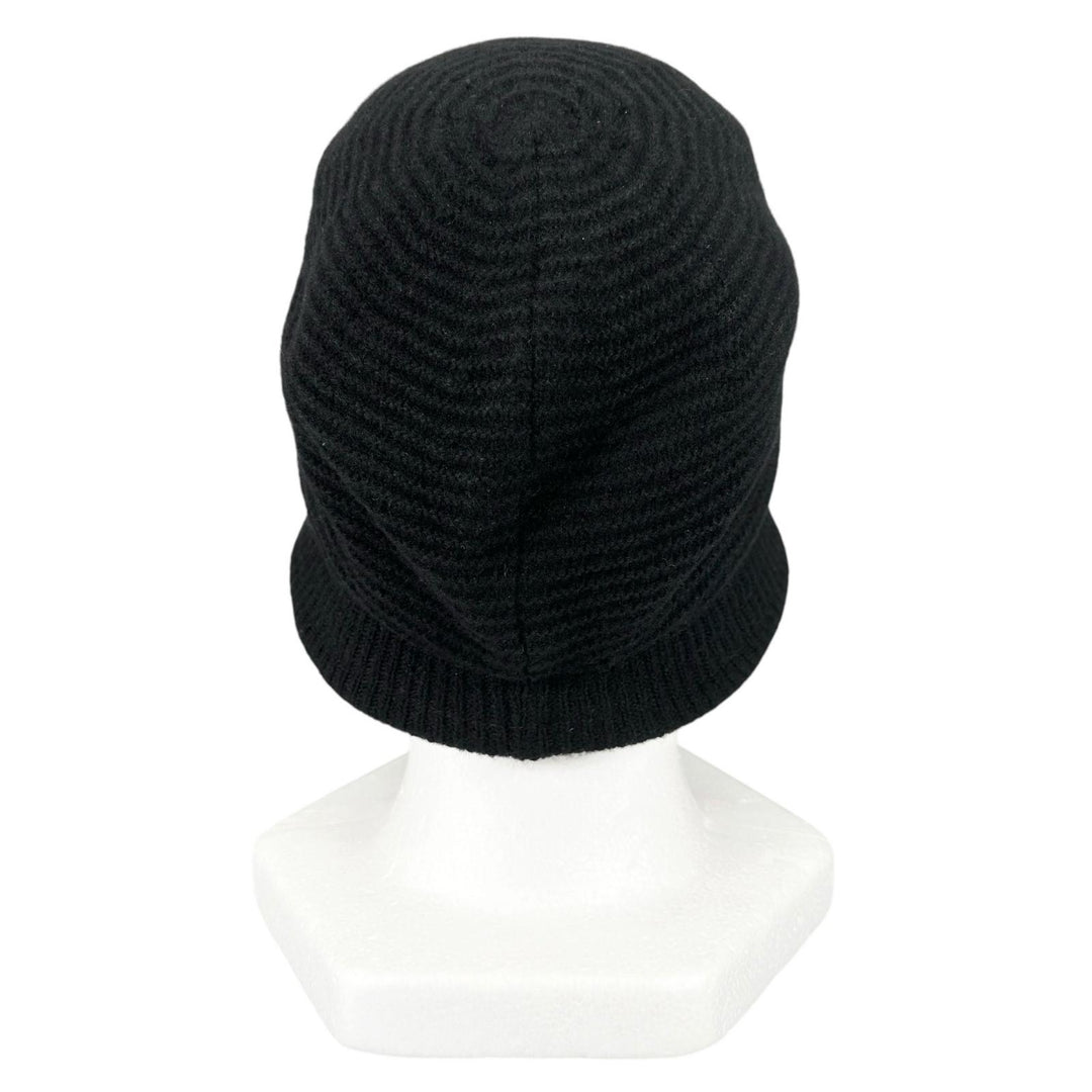 Excellent Vivienne Westwood hat Orb Logo Knit Bucket black wool Women