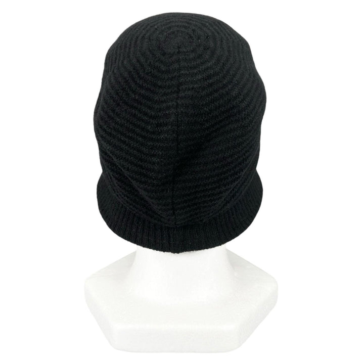 Excellent Vivienne Westwood hat Orb Logo Knit Bucket black wool Women