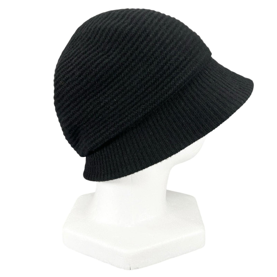 Excellent Vivienne Westwood hat Orb Logo Knit Bucket black wool Women