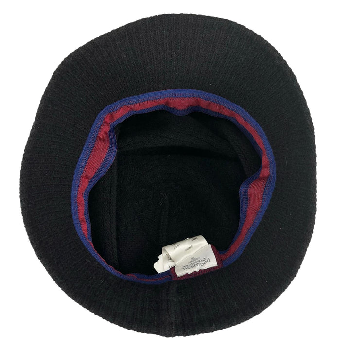 Excellent Vivienne Westwood hat Orb Logo Knit Bucket black wool Women