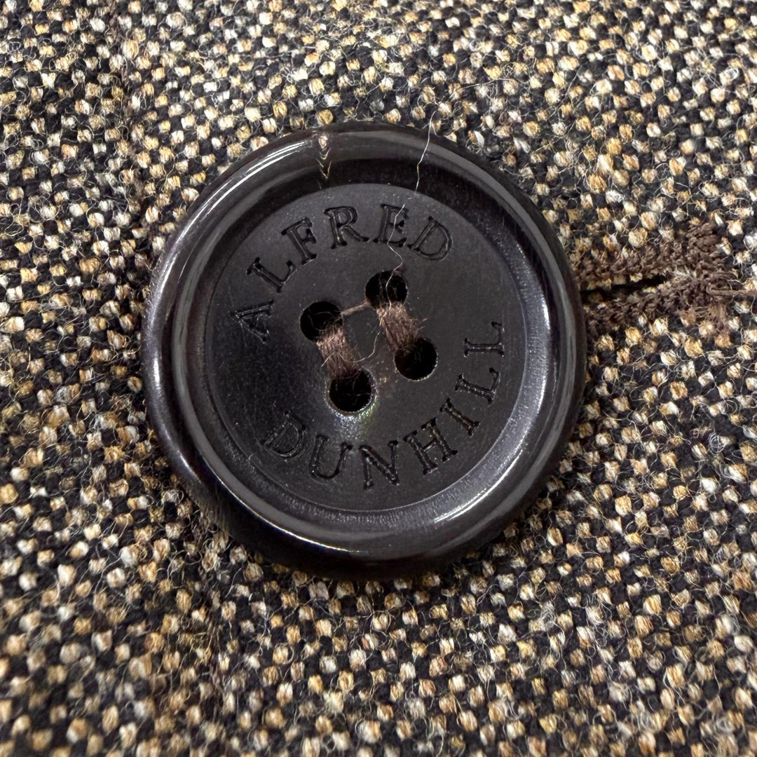 Excellent Dunhill coat Logo buttons, fly front, concealed