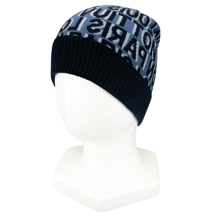 Excellent LOUIS VUITTON Knit cap Beanie Dark navy wool mens M70538