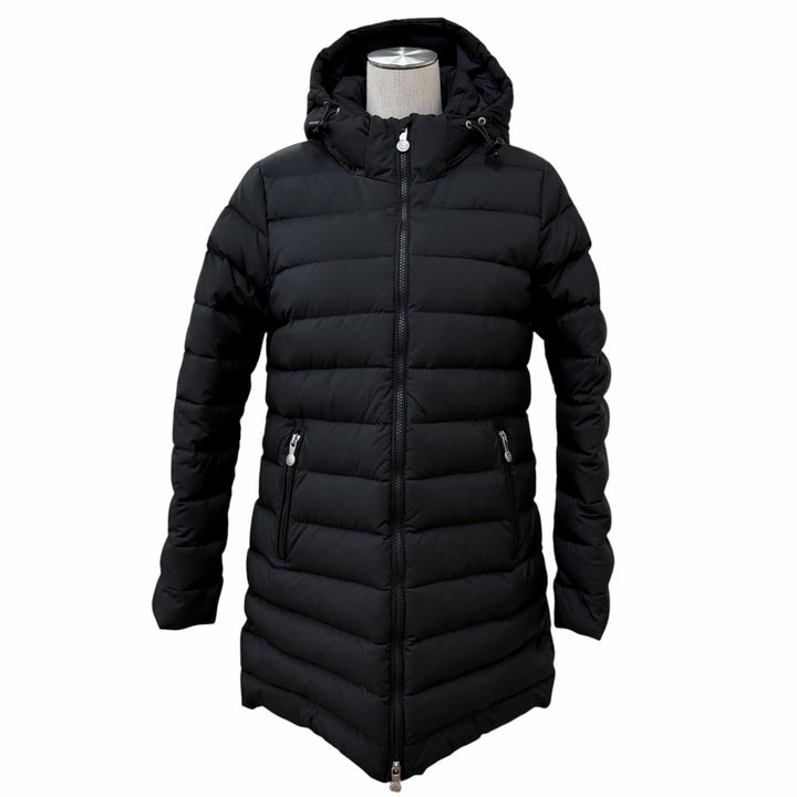 Great Pyrenex down coat SPOUTNIC LONG Logo patch and hood ZIP UP polyester 38