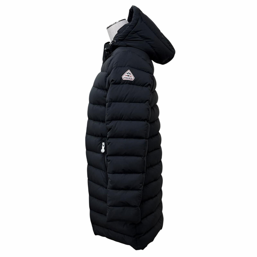 Great Pyrenex down coat SPOUTNIC LONG Logo patch and hood ZIP UP polyester 38