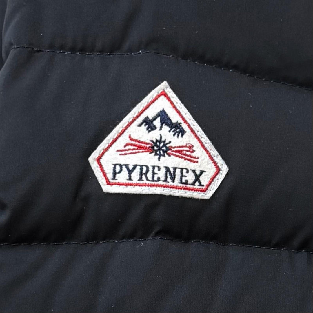 Great Pyrenex down coat SPOUTNIC LONG Logo patch and hood ZIP UP polyester 38