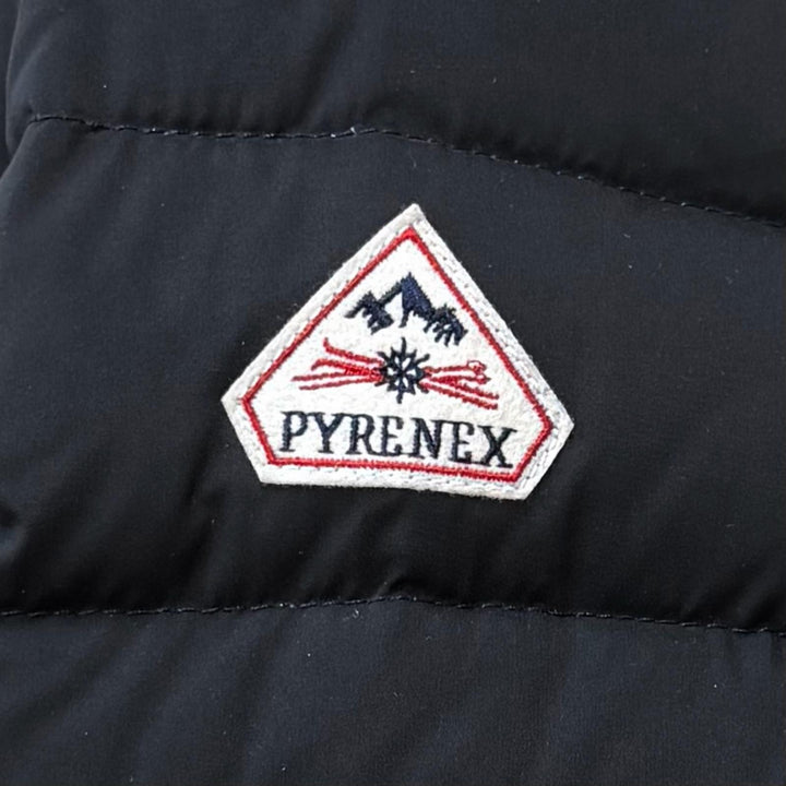 Great Pyrenex down coat SPOUTNIC LONG Logo patch and hood ZIP UP polyester 38