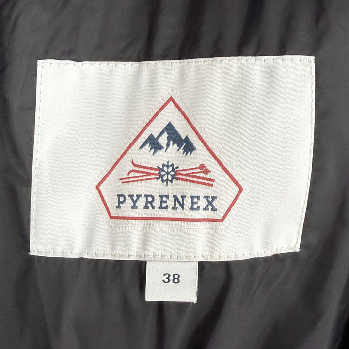 Great Pyrenex down coat SPOUTNIC LONG Logo patch and hood ZIP UP polyester 38