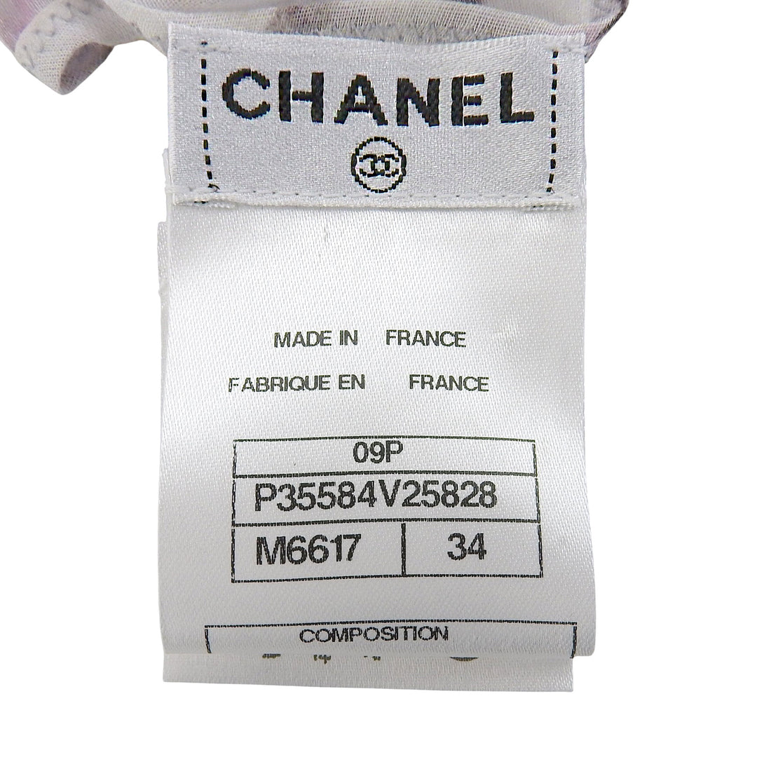 Excellent CHANEL one piece COCO Mark Multi cotton Women 34 P35584 09P