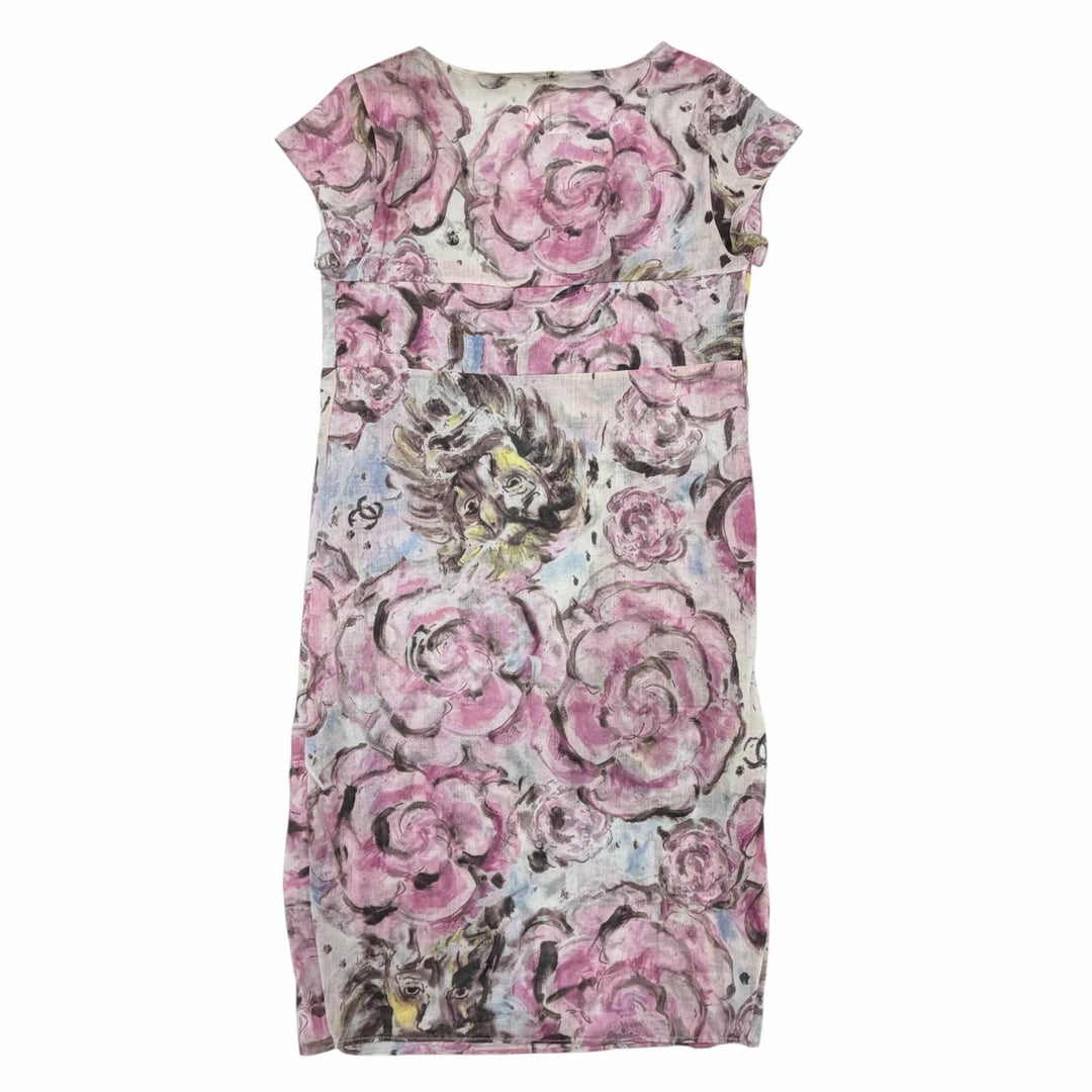 Excellent CHANEL one piece COCO Mark Multi cotton Women 34 P35584 09P