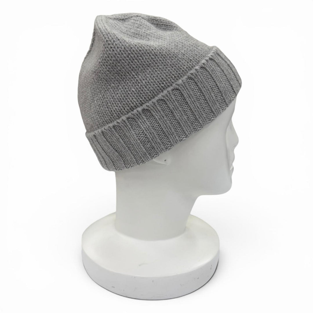 Pristine TIFFANY&Co. Scarf Scarf and knit cap set (2 pieces) gray cashmere Women