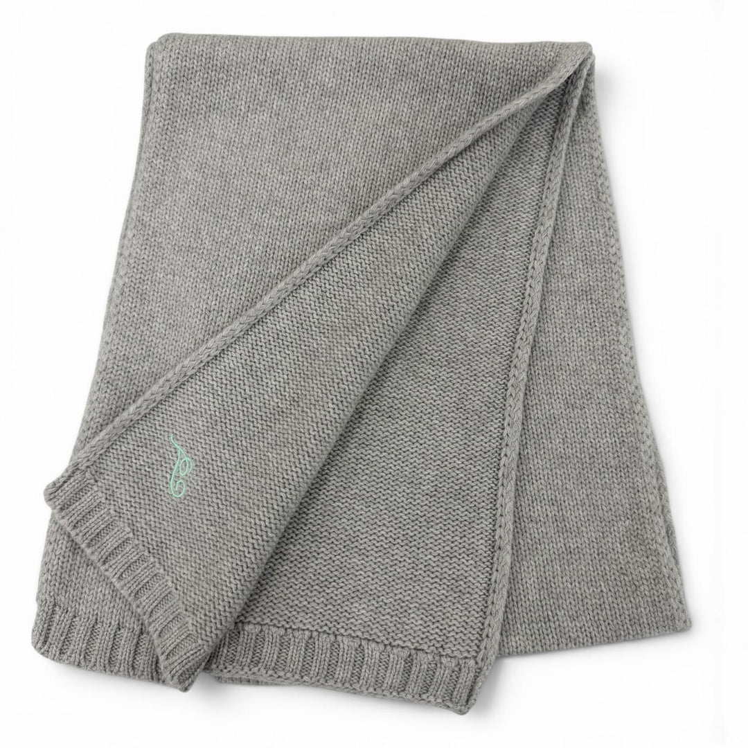 Pristine TIFFANY&Co. Scarf Scarf and knit cap set (2 pieces) gray cashmere Women