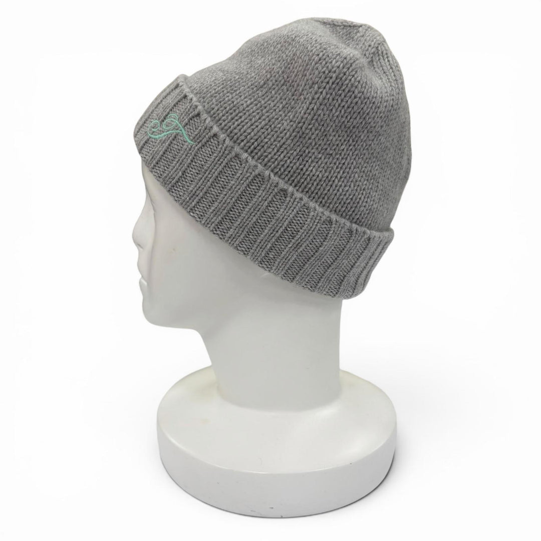 Pristine TIFFANY&Co. Scarf Scarf and knit cap set (2 pieces) gray cashmere Women