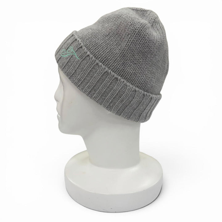 Pristine TIFFANY&Co. Scarf Scarf and knit cap set (2 pieces) gray cashmere Women