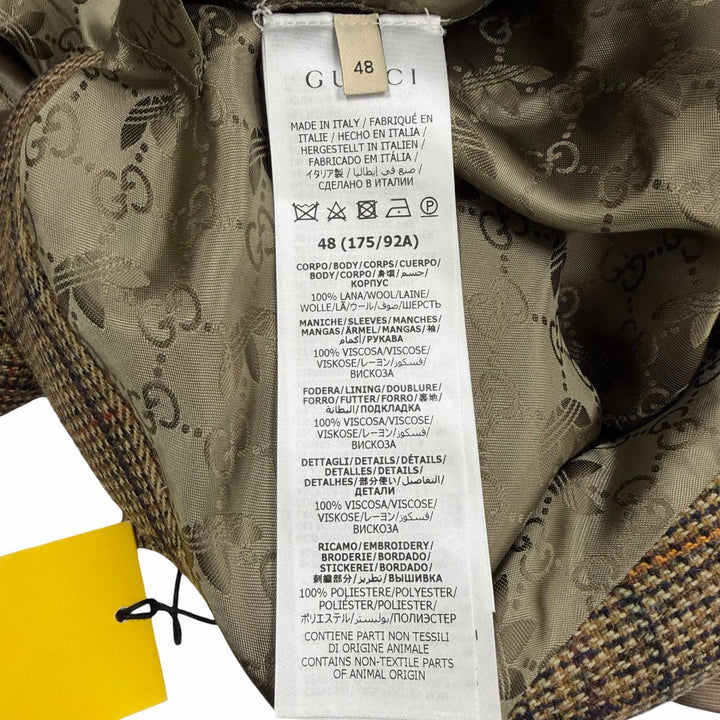 Pristine GUCCI adidas coat khaki wool mens 48 710398