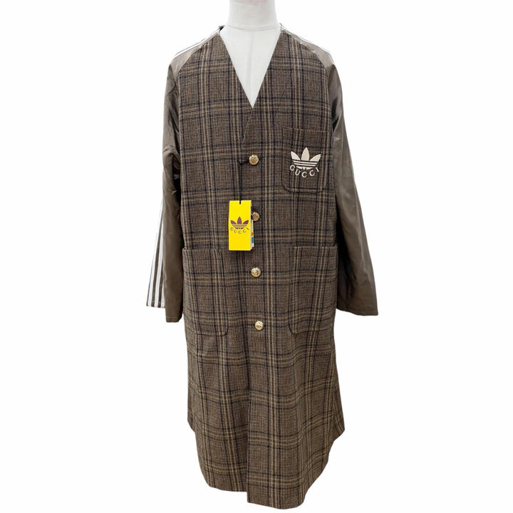 Pristine GUCCI adidas coat khaki wool mens 48 710398