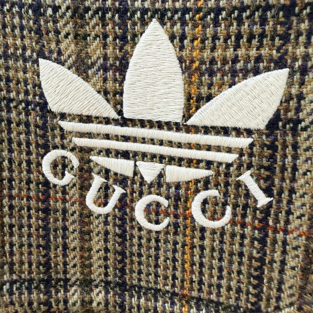 Pristine GUCCI adidas coat khaki wool mens 48 710398