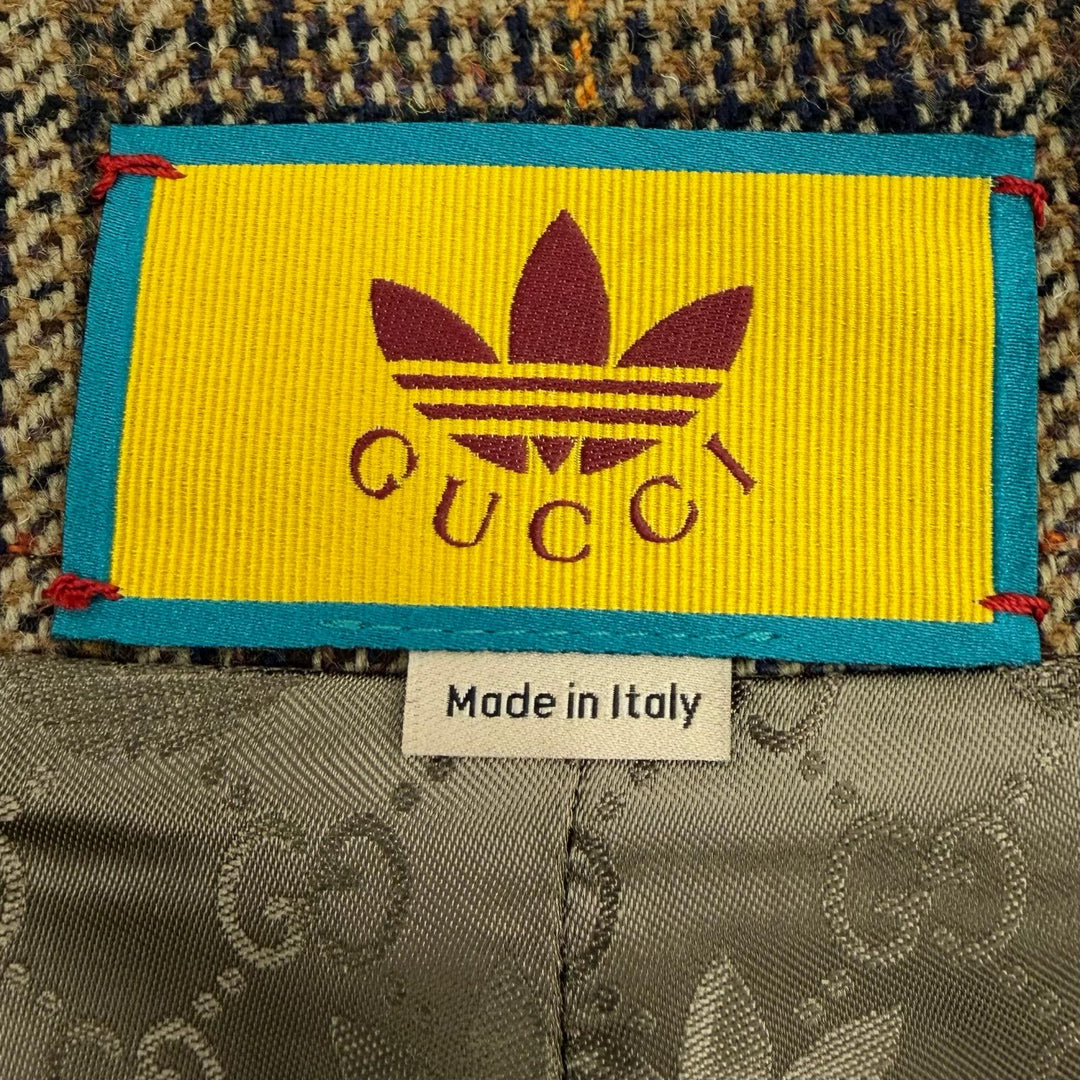 Pristine GUCCI adidas coat khaki wool mens 48 710398