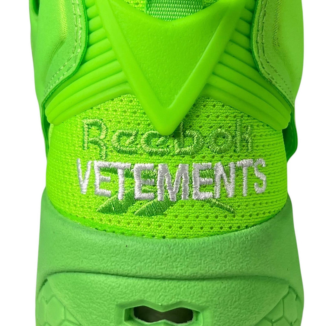 Pristine VETEMENTS Reebok sneakers Insta Pump Fury Neon green mens 28.5 CN8496
