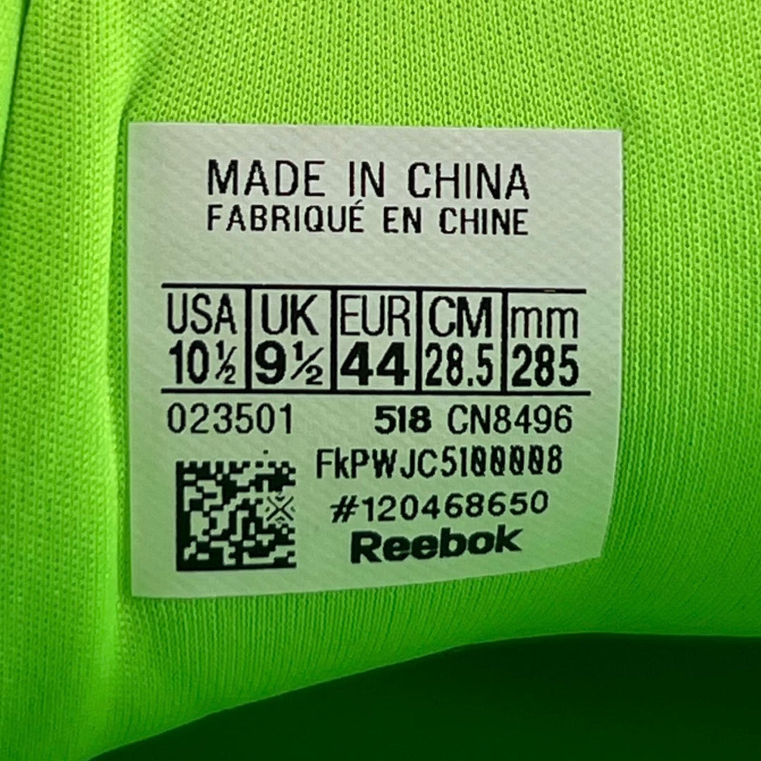 Pristine VETEMENTS Reebok sneakers Insta Pump Fury Neon green mens 28.5 CN8496