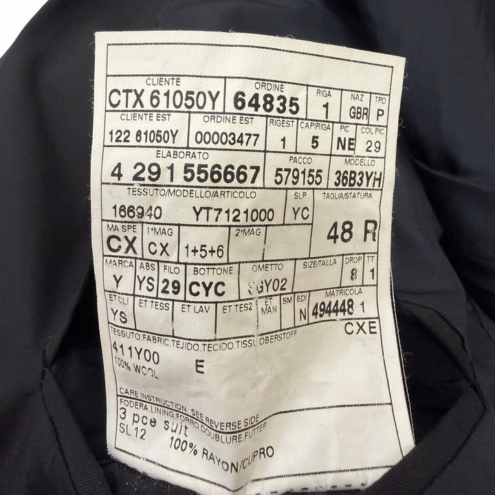 Great YVES SAINT LAURENT suit Tom Ford era Rive Gauche Big YSL three-piece suit