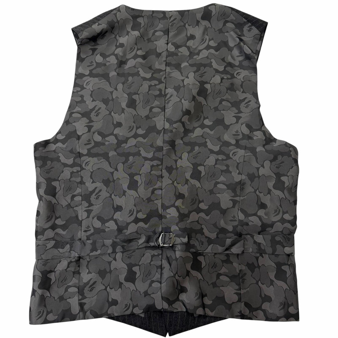 Excellent Mr BATHING APE suit Striped, camouflage-lined, three-piece suit