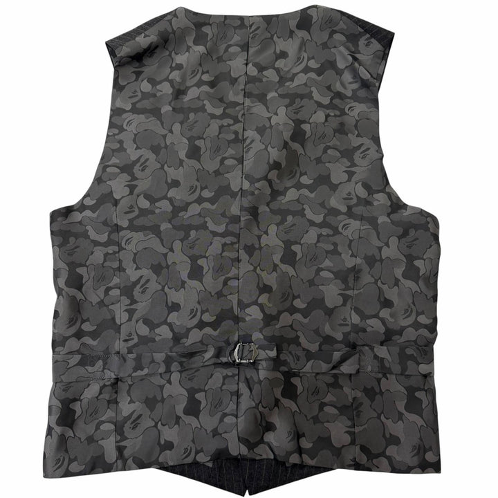 Excellent Mr BATHING APE suit Striped, camouflage-lined, three-piece suit