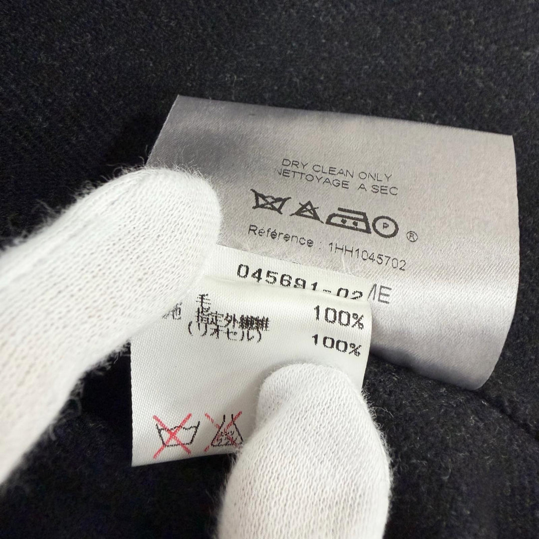 Excellent Dior HOMME coat Hedi Slimane SOLITAIRE era, made in 2001. black wool