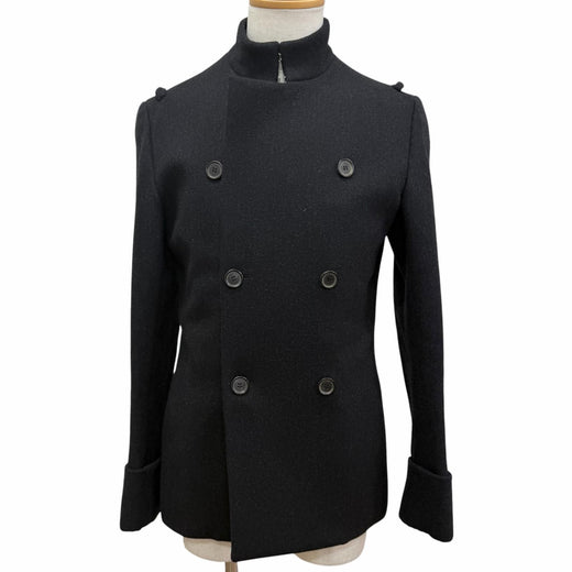 Excellent Dior HOMME coat Hedi Slimane SOLITAIRE era, made in 2001. black wool