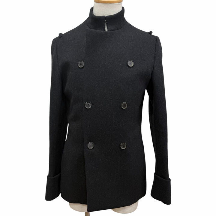 Excellent Dior HOMME coat Hedi Slimane SOLITAIRE era, made in 2001. black wool