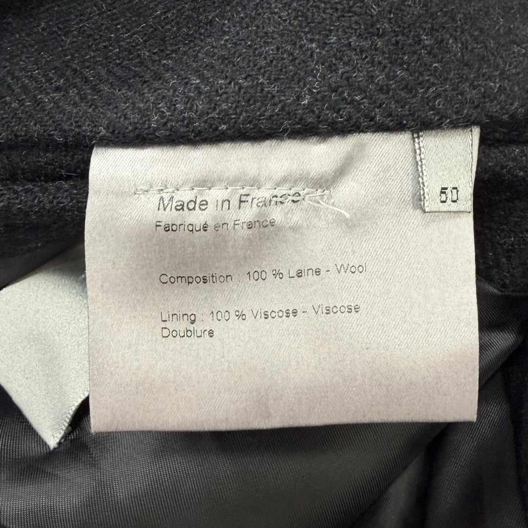 Excellent Dior HOMME coat Hedi Slimane SOLITAIRE era, made in 2001. black wool
