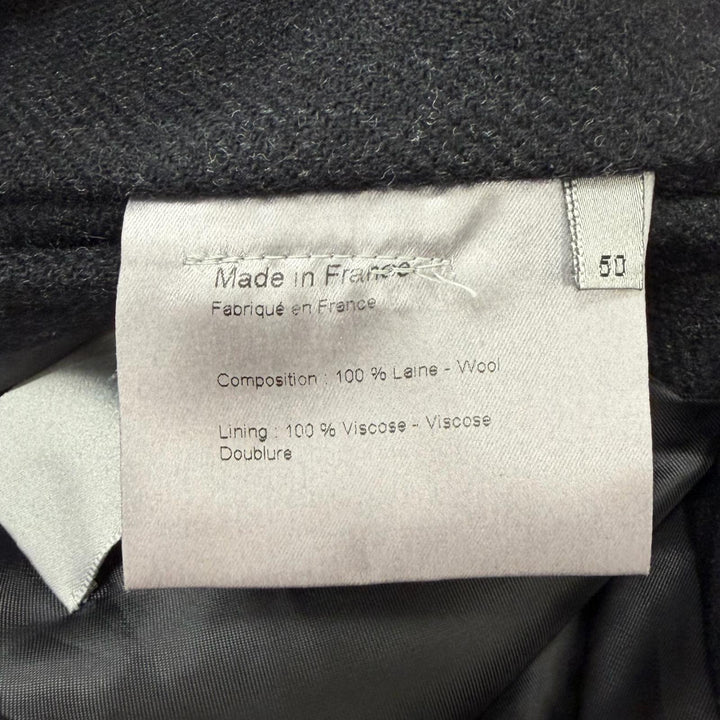 Excellent Dior HOMME coat Hedi Slimane SOLITAIRE era, made in 2001. black wool
